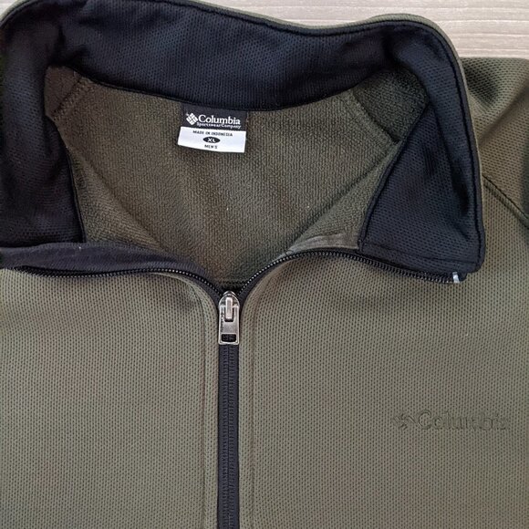 Columbia Olive Green Quarter Zip Pullover - Picture 3 of 6